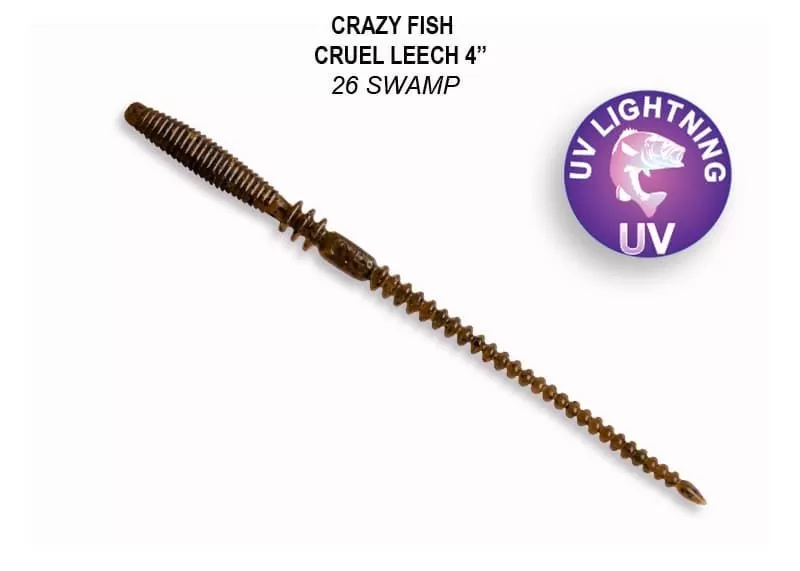 силиконовые приманки Cruel leech 4" 41-100-26-6
