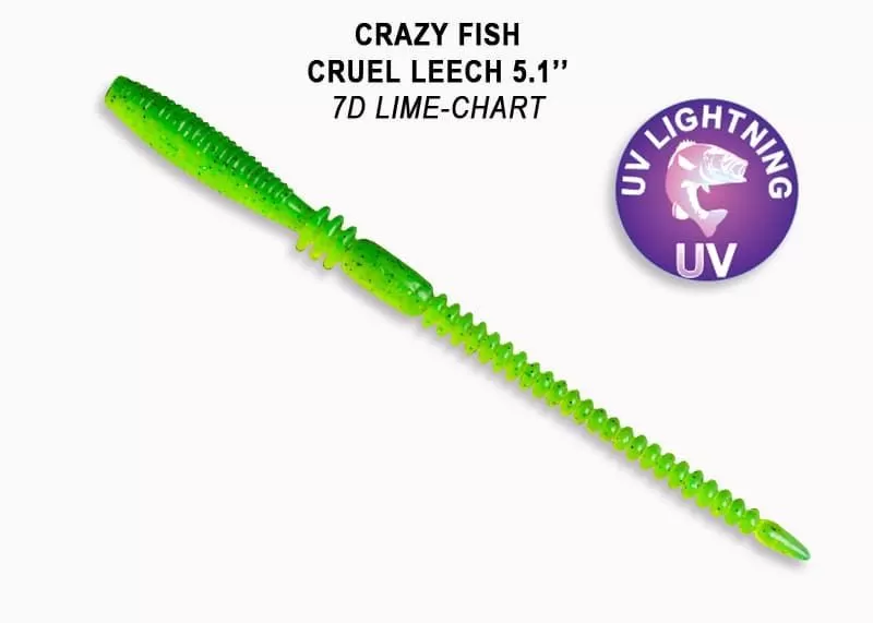 силиконовые приманки Cruel leech 5.1" 41-130-7d-6