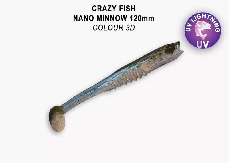 силиконовые приманки Nano minnow 5" 55-120-3d-7-F