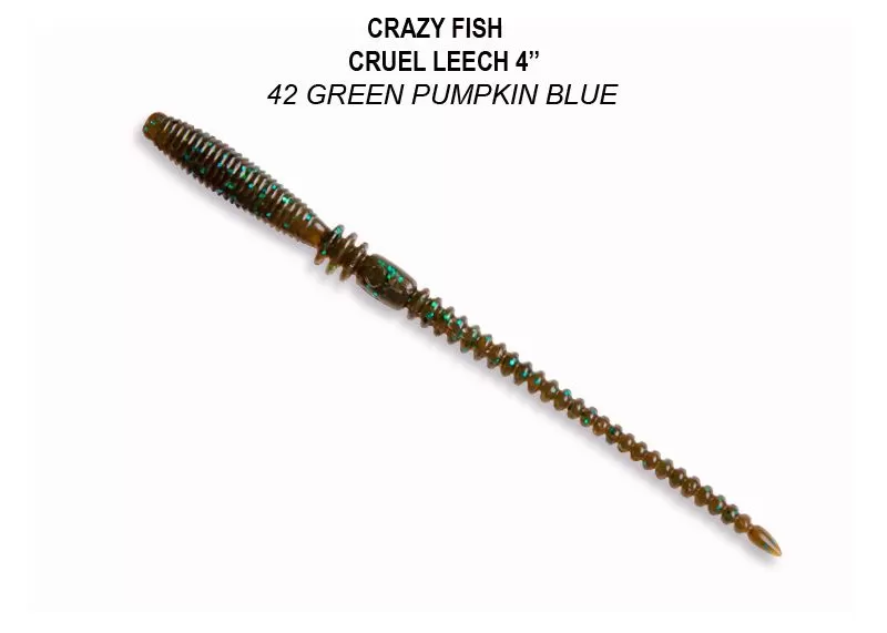 силиконовые приманки Cruel leech 4" 40-100-42-6