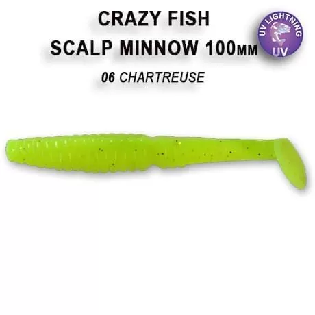 силиконовые приманки Scalp minnow 4" 18-100-6-4