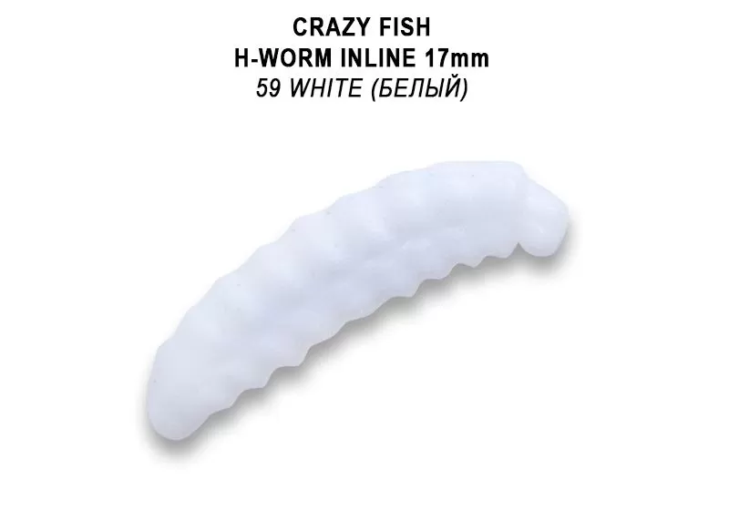 силиконовые приманки MF H-Worm inline 0.7" 60 шт (6*10) 62-17-59-9-EF