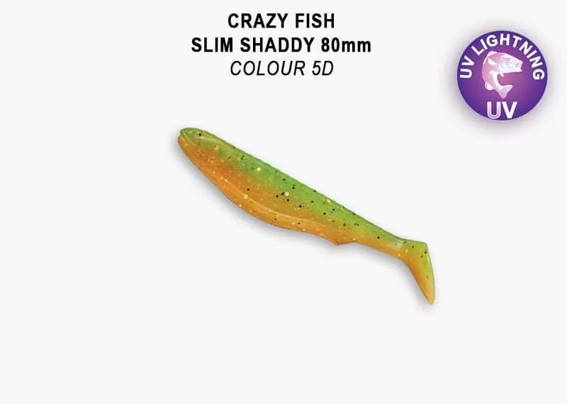 силиконовые приманки Slim shaddy 3.2" 56-80-5d-7-F