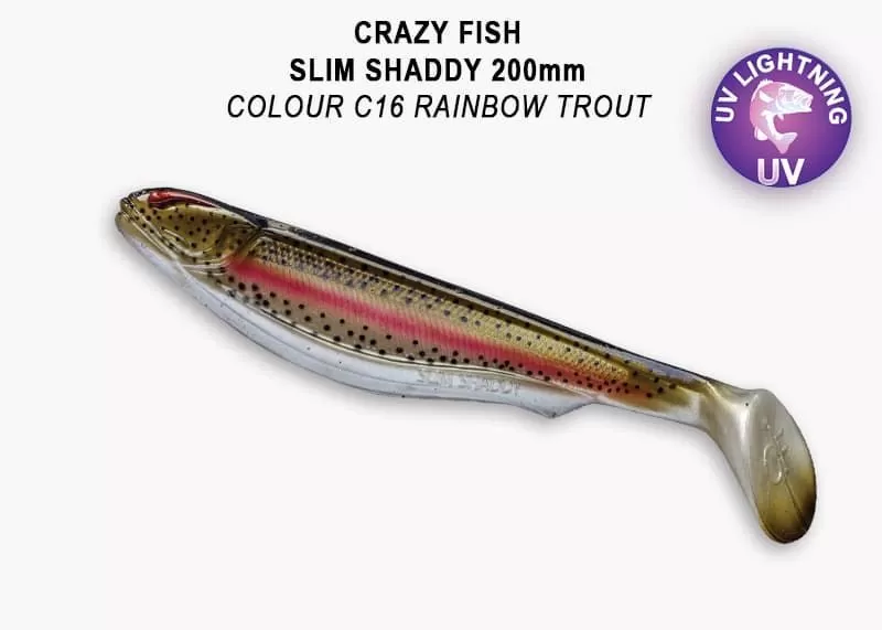 силиконовые приманки Slim shaddy 8" 58-200-C16-1