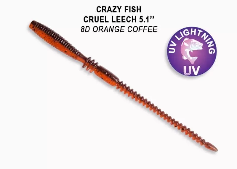 силиконовые приманки Cruel leech 5.1" 41-130-8d-6