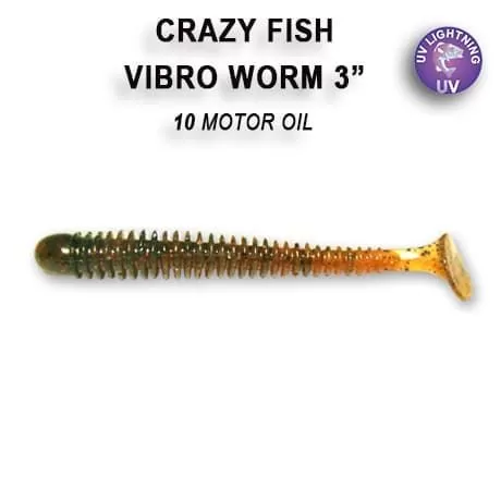 силиконовые приманки Vibro worm 3" 11-75-10-1