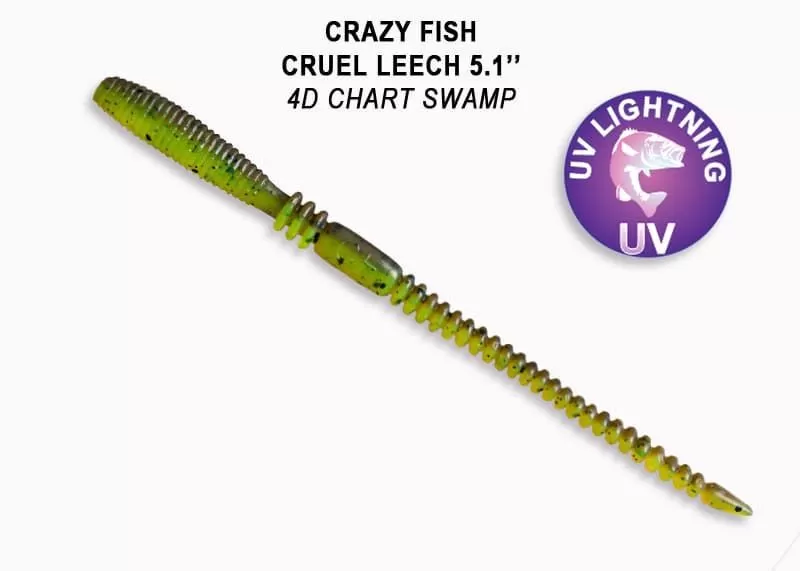 силиконовые приманки Cruel leech 5.1" 41-130-4d-6