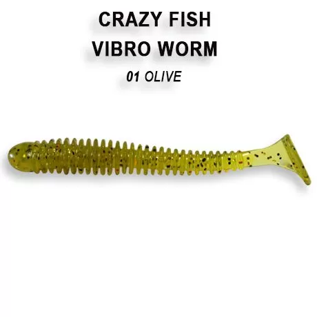 силиконовые приманки Vibro worm 2" 3-50-1-1