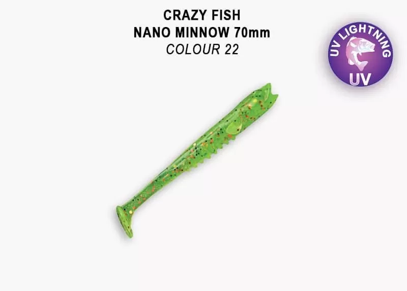 силиконовые приманки Nano minnow 2.8" 53-70-22-7-F