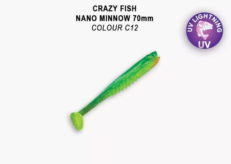 силиконовые приманки Nano minnow 2.8" 53-70-C12-7