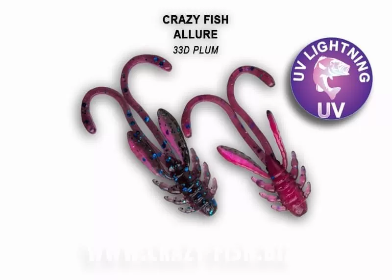 силиконовые приманки Allure 1.6" 23-40-33d-6