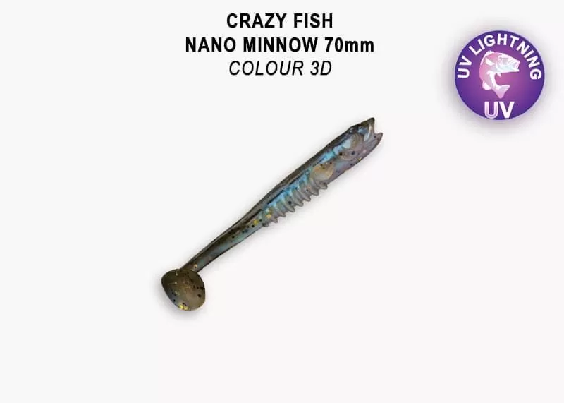 силиконовые приманки Nano minnow 2.8" 53-70-3d-7-F