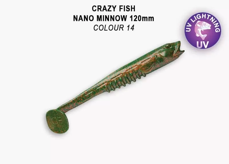 силиконовые приманки Nano minnow 5" 55-120-14-7