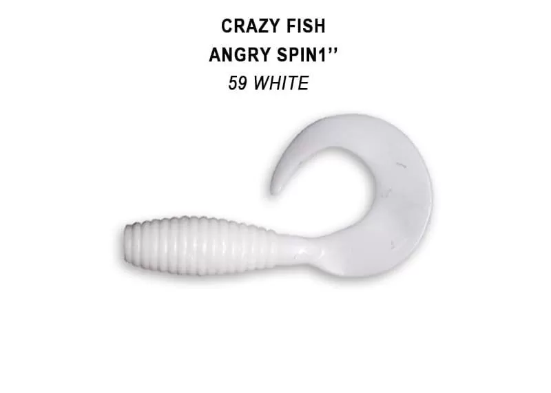 силиконовые приманки Angry spin 1" 20-25-59-6