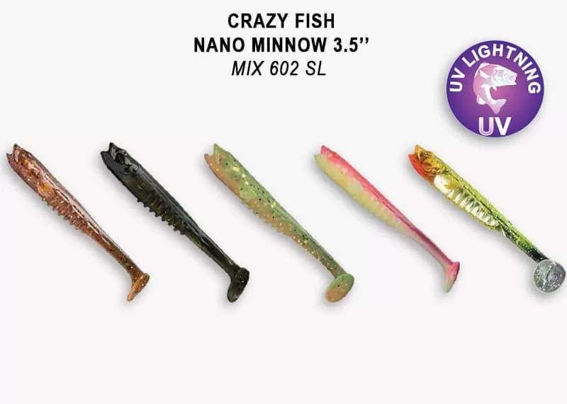 силиконовые приманки Nano minnow 3.5" 54-90-M602SL-7