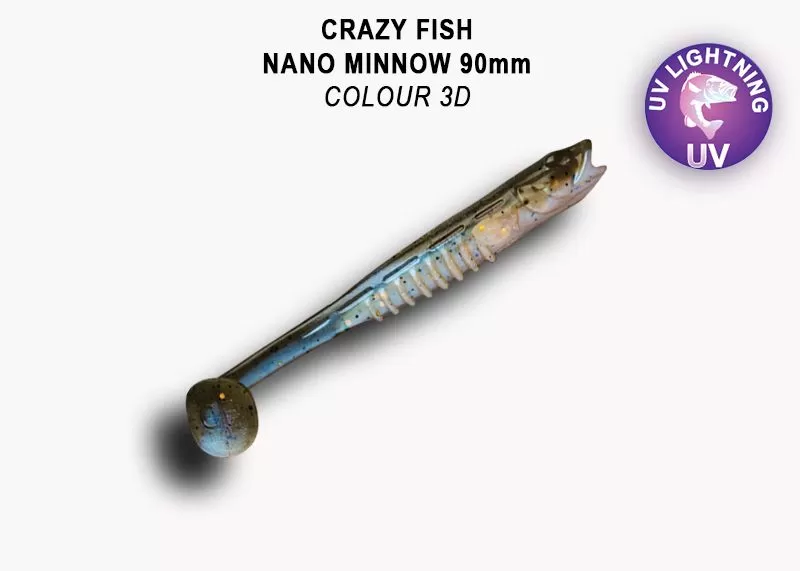 силиконовые приманки Nano minnow 3.5" 54-90-3d-7-F