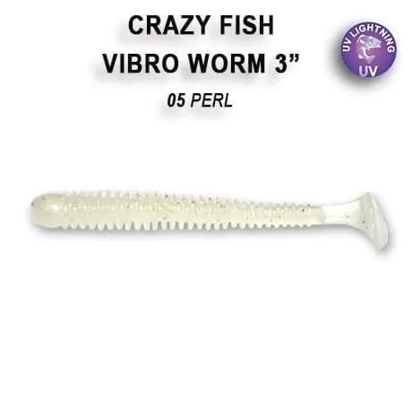 силиконовые приманки Vibro worm 3" 11-75-5-5
