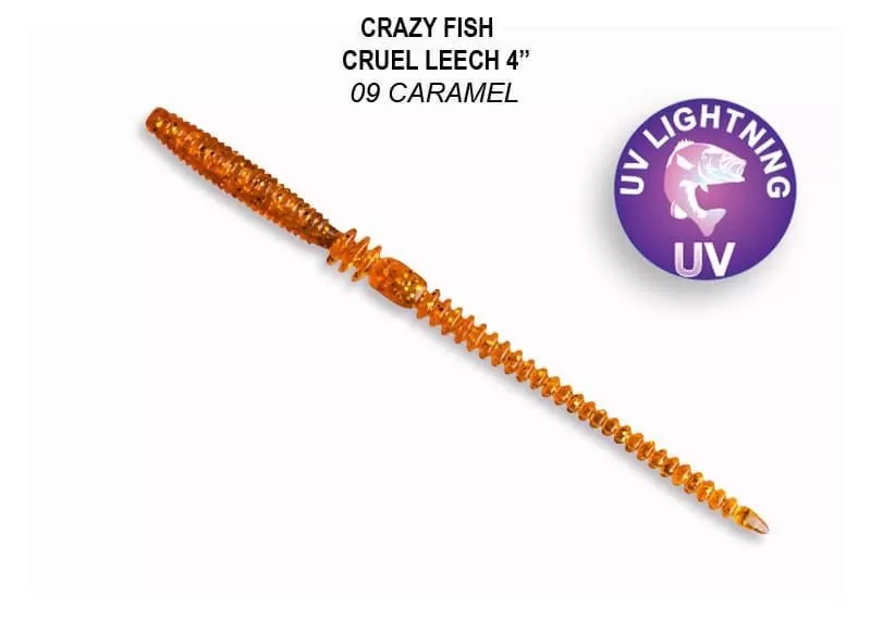 силиконовые приманки Cruel leech 4" 40-100-9-6