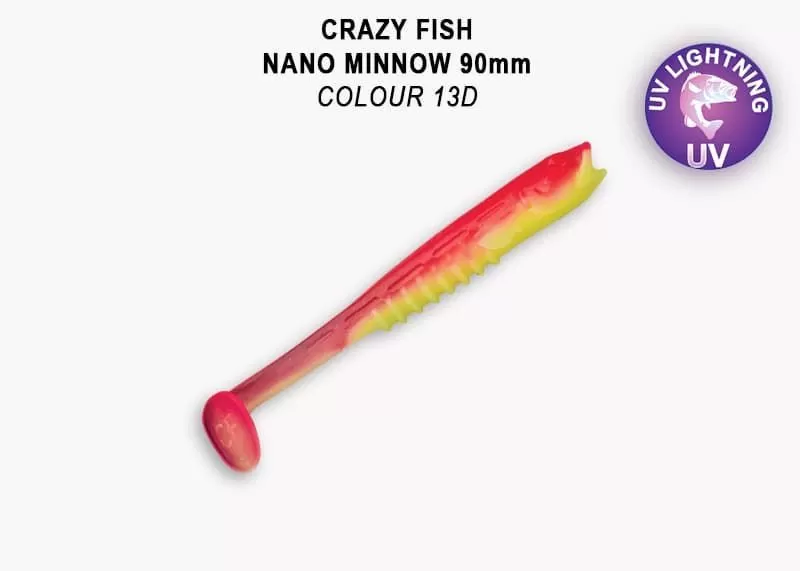 силиконовые приманки Nano minnow 3.5" 54-90-13d-7-F