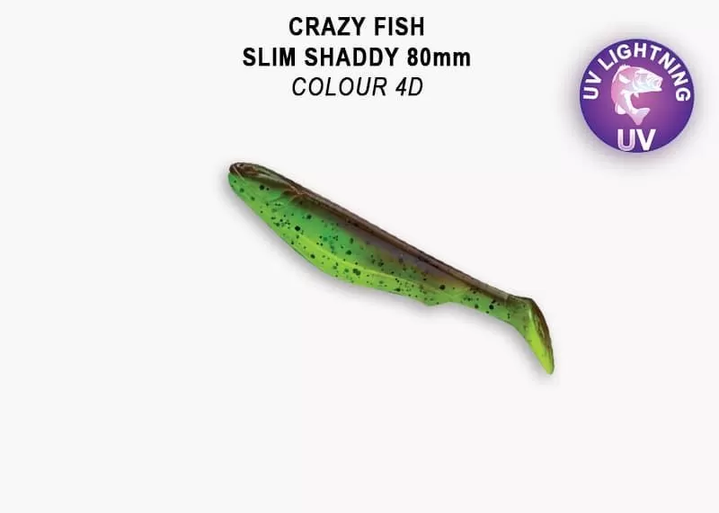 силиконовые приманки Slim shaddy 3.2" 56-80-4d-7