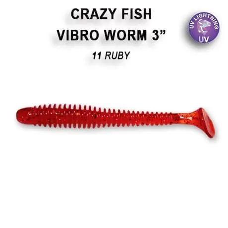 силиконовые приманки Vibro worm 3" 11-75-11-6