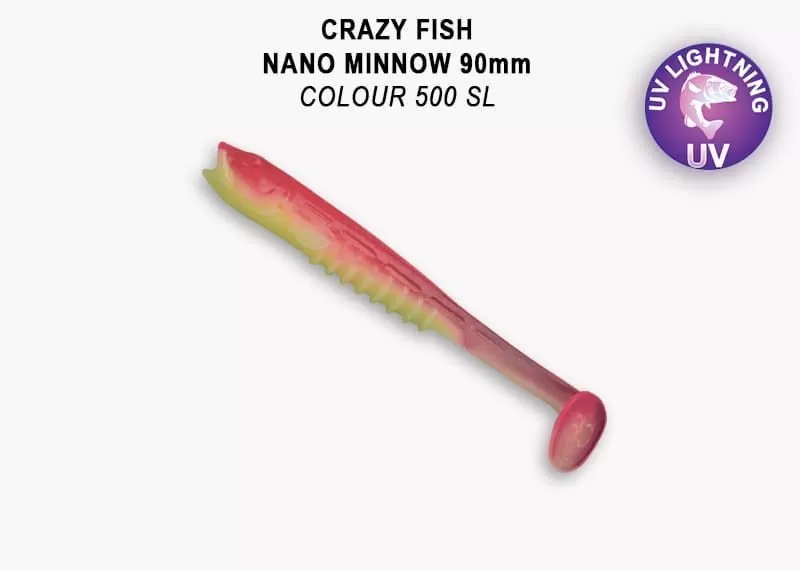 силиконовые приманки Nano minnow 3.5" 54-90-500SL-7-F